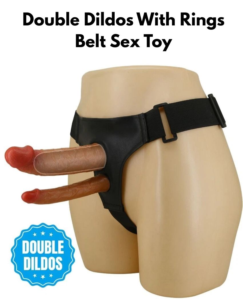 Double Dildos With Rings Belt Sex Toy Double Dildos Harness Briefs Belt Sex Toy
